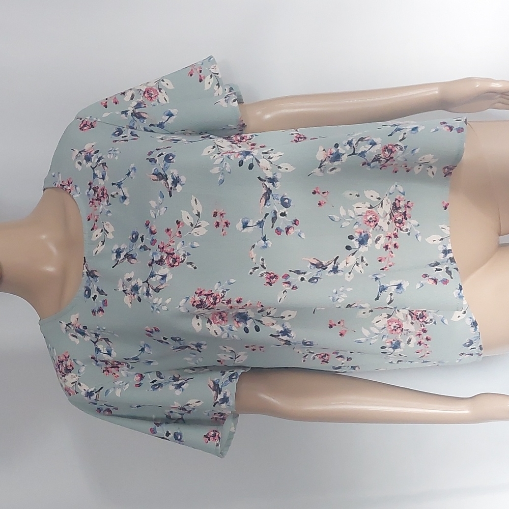 Rewind Floral top blouse women's size XL